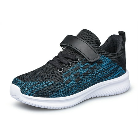 YHOON Kids Shoes Boys Sneakers Sports Athletic Running Shoes Girls Causal Shoes Navy Blue Big Kid Size 5