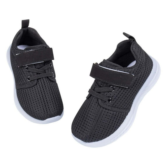 Kids Shoes - Children Casual Shoes Kids Classic Sneakers Minimalist Design Breathable Comfortable Everyday Footwear for Boys Girls Playground Versatility - Kids Sneakers,Color:Black,Size:5