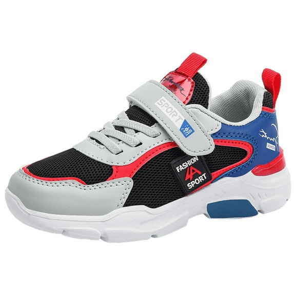 Kids Shoes - Kids Athletic Shoes Boys Girls Tennis Running Walking Lightweight Sneakers Comfortable Footwear for Little/Big Kid Sports Training - Kids Sneakers,Color:Red,Size:33