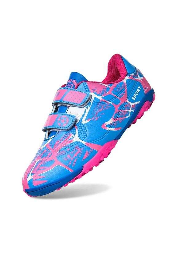 Toddler Shoes,Kids Football Cleats Boys Girls Soccer Shoes Outdoor Training Non- Athletic Footwear Unisex Sizes 28-38 Field Sports,Kids Sneakers,Pink,36