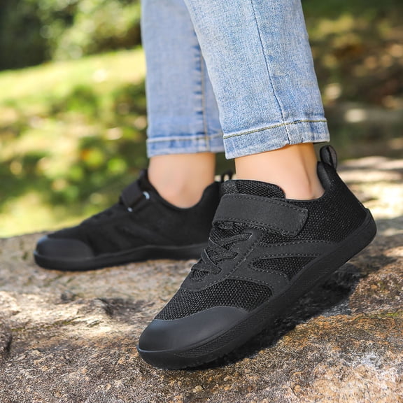 Kids Shoes,Shoes Children Leisure Sports Wide Fit Walking Dance for Comfortable Movement,Kids Sneakers,Z02 Black,29
