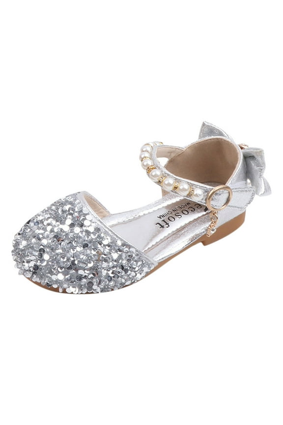 Kids Shoes Size 4 Girls Jelly Sandals Size 1 Heels Low Kids Shoes Princess Party Little Pumps Rhinestone Dance Dress Glitter Girls Sequins Sandals Girls Sandals Kid Slide Sandals Girls
