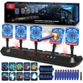 thumbnail image 1 of Kids Shooting Targets for Nerf with Auto-Reset, 5 Electronic Digital Scoring Target with Scenes, 1 of 6