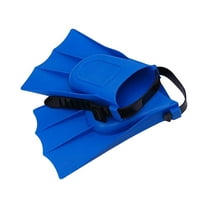 Kids' Short Diving Fins - Soft EVA TPR Swim Flippers for Snorkeling & Swimming Training, Adjustable Strap, Pre-Bent Blade for Natural Kick, Youth Size