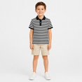 thumbnail image 1 of Kids' Short Sleeve Casual Polo Top Striped Weekend Polo Shirt Youth Collared Top, 1 of 5