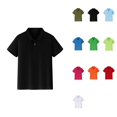 thumbnail image 1 of Kids Short Sleeve Pique Polo Shirt – Button Closure, Collared Neckline, Soft Comfortable Stretch Fabric for Boys & Girls – Ideal for Golf & School Uniforms, 1 of 7
