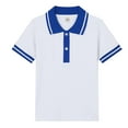 thumbnail image 1 of Kids Short Sleeve Polo Shirt, Button Closure Casual Collared Top, Soft Breathable Summer Tee for Boys Girls School Uniform, 1 of 1