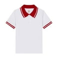 thumbnail image 1 of Kids Short Sleeve Polo Shirt, Button Closure Casual Collared Top, Soft Breathable Summer Tee for Boys Girls School Uniform, 1 of 1