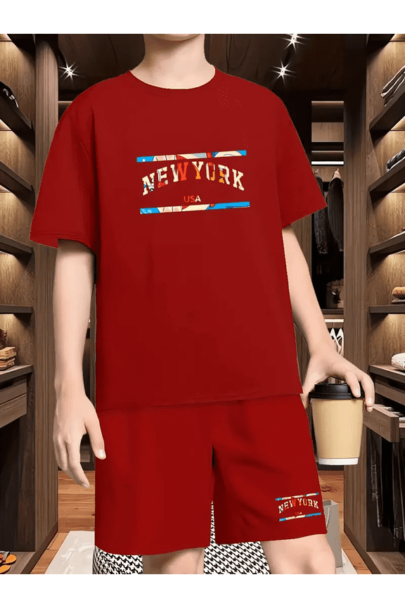 Kids' Short-Sleeve Short-Pants Outfit Set