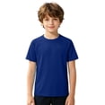 thumbnail image 1 of Kids Short Sleeve Swim Shirt,UPF Sun Protection Rash Guard Boys Girls Summer Beach Top,Blue, 1 of 4