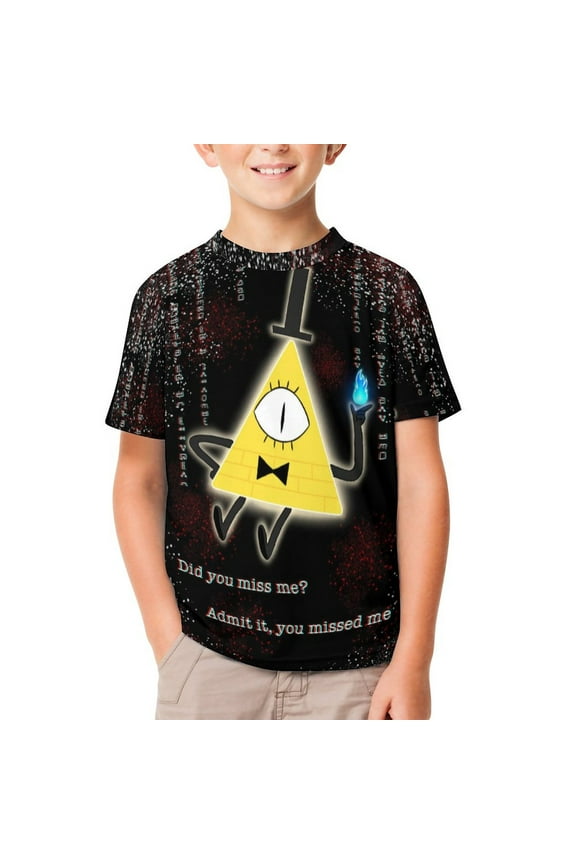 Kids Short Sleeve T Shirt Gravity Fall Tshirts Cartoon Tee Shirt for Youth Boys Girls