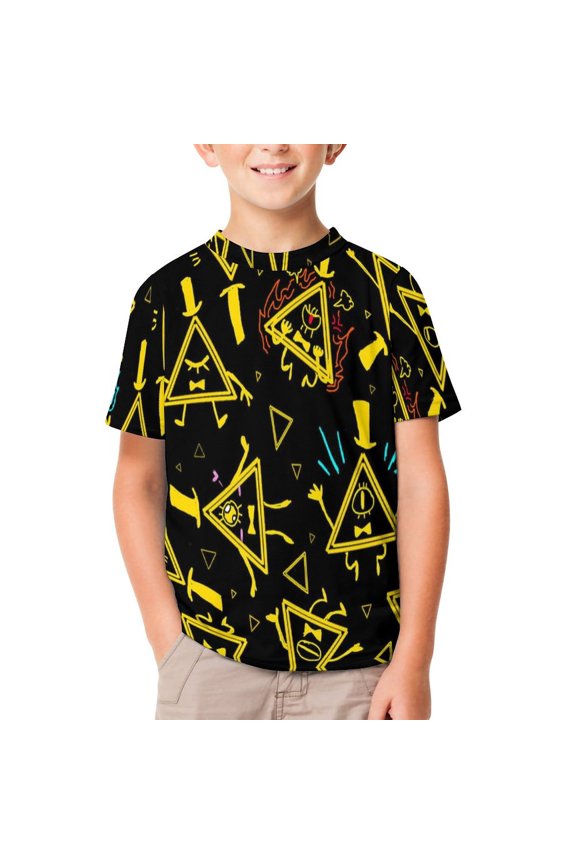 Kids Short Sleeve T Shirt Gravity Fall Tshirts Cartoon Tee Shirt for Youth Boys Girls