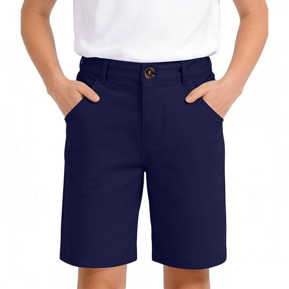 Kids Shorts Athletic Running Navy Shorts Elastic Summer Clothes 5-6 Years