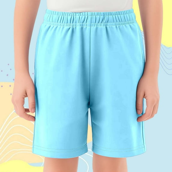 Kids Shorts Boys Casual Stretch Jogger Toddler Shorts Boy Pants Size 7-8 Years