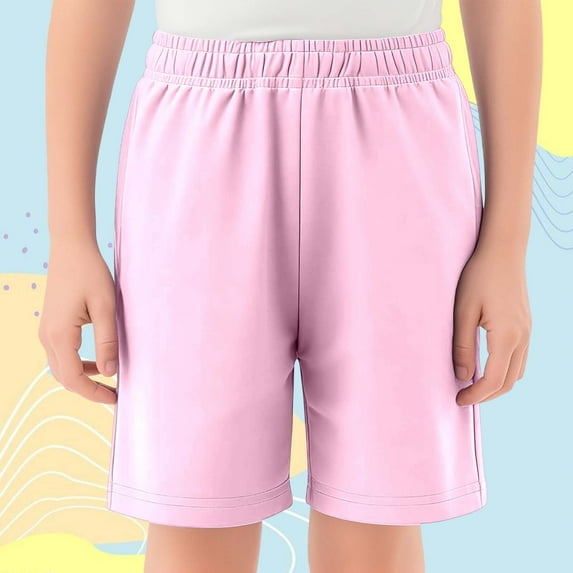 Kids Shorts Boys Elastic Waist Drawstring Pull On Boys Athletic Shorts 3-4 Years Clothes for Girls