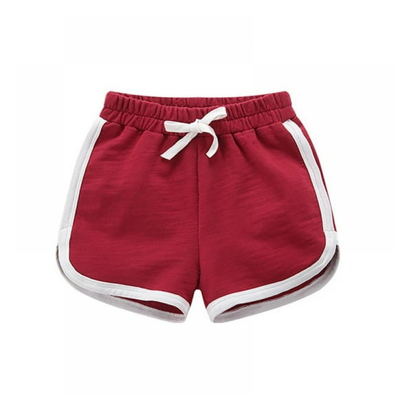 Kids Shorts Boys Girls Summer Sport Shorts Pants Unisex Children Candy Color Casual Short Pants Trousers Bottoms,18M-8 Years