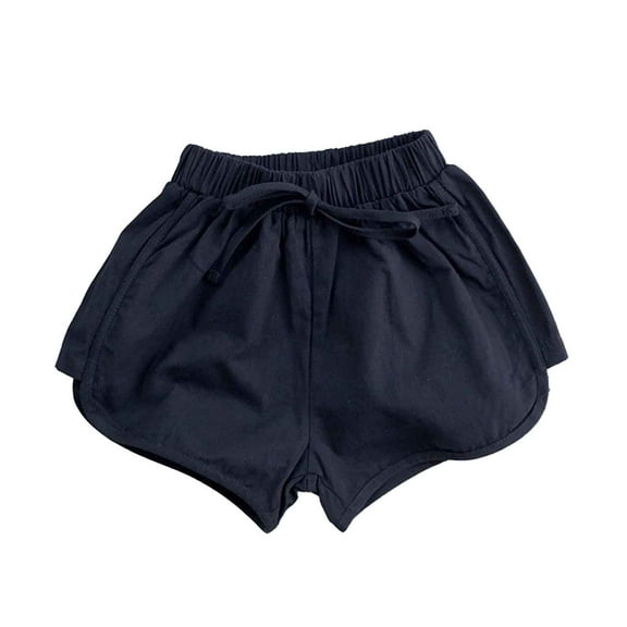 Kids Shorts Casual Loose Fit Elastic Waist Shorts Girls Summer Clothes Toddler Biker Shorts 6-7 Years Girls Clothes