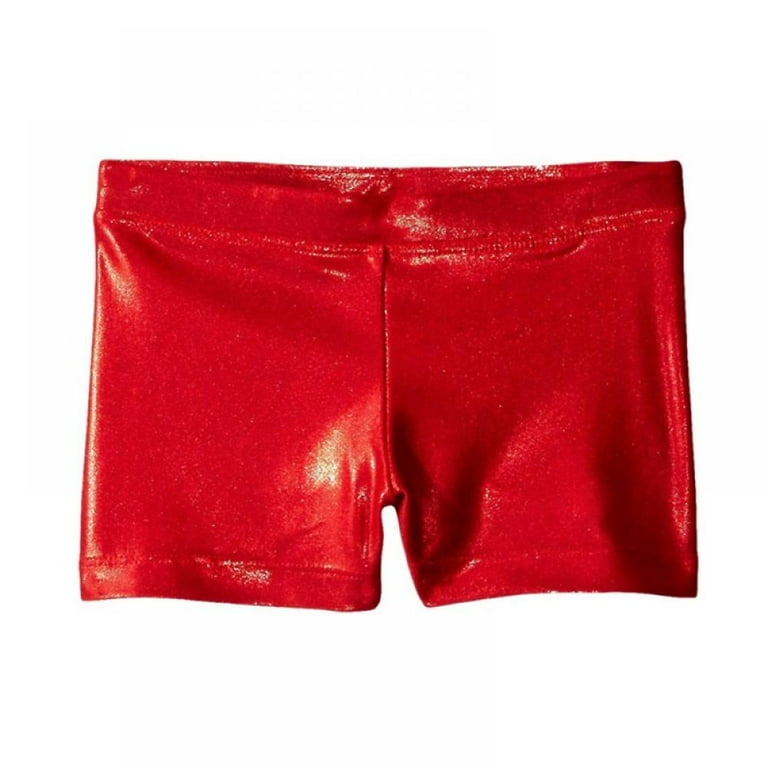 Red metallic shorts deals