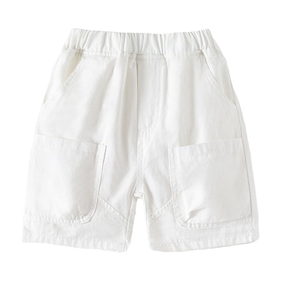 Kids Shorts Drawstring Elastic Waist Pull On Summer Shorts Boys 4T Clothes
