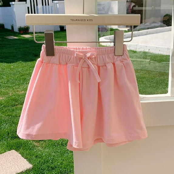 Kids Shorts Girls Casual Loose Fit High Waisted Shorts Girl Summer Outfits Girl Toddler Clothes 9-10 Years Girls Clothes
