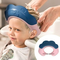 2024 Kids Shower Cap Silicone Bath Hat Adjustable Ear Cover for Comfortable Hair Washing Soft Baby Bathing Accessories