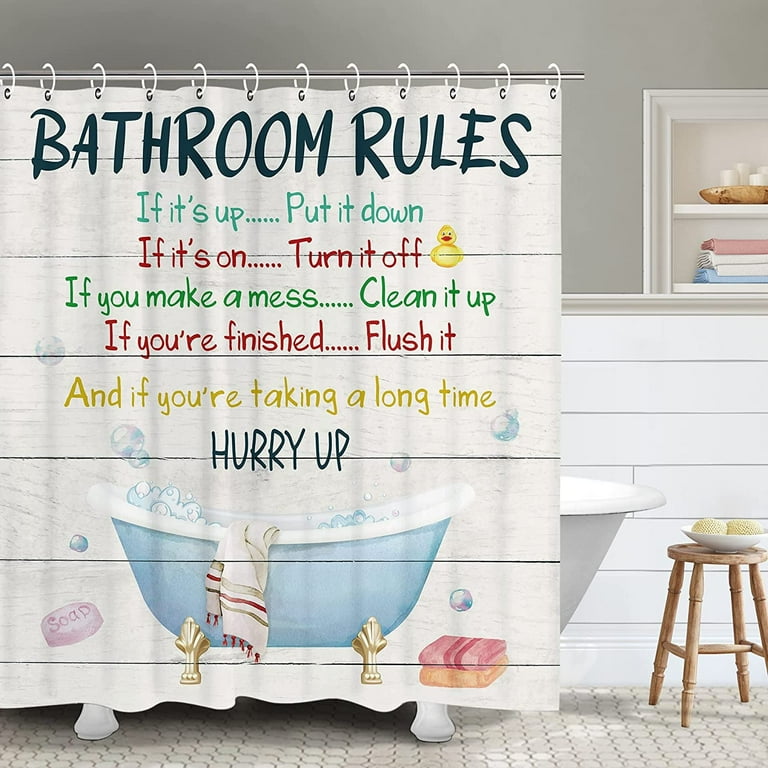 It's a Good Day to Be YOU Shower Curtain - unique, shower, outlet bathroom decor, home decor, be you curtain, inspirational quote, positive art