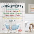thumbnail image 1 of Kids Shower Curtain, Girls Shower Curtain, Boys Shower Curtain, Funny Words Teen Motivational Shower Curtains, 72W x 84H inch Extra Long Wide Shower Curtain with Hooks Kids Bathroom Decor, 1 of 6