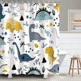 thumbnail image 1 of Kids Shower Curtain, Girls Shower Curtain, Boys Shower Curtain, Funny Words Teen Motivational Shower Curtains, 72W x 72H inch Extra Long Wide Shower Curtain with Hooks Kids Bathroom Decor, 1 of 6