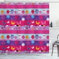 thumbnail image 1 of Ambesonne Owl Shower Curtain, Cartoon Owls and Flowers, 69"Wx84"L, Multicolor, 1 of 3