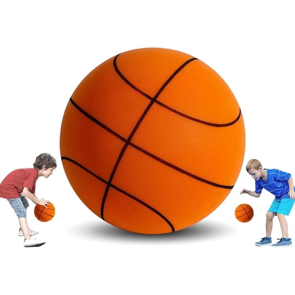 Kids Silent Basketball Dribbling Indoor, Dribble Dream Silent Basketball, Foam Basketball Indoor Training Quiet Ball Gift for Youth Kids, 8.3in