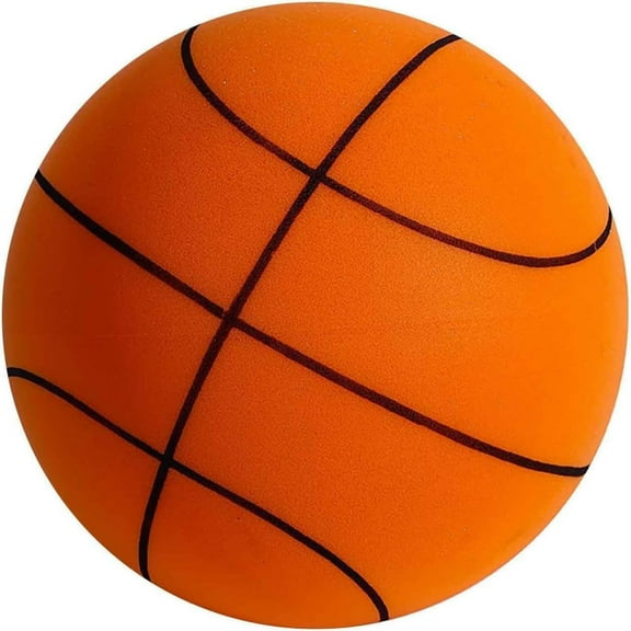 Kids Silent Basketball Dribbling Indoor, Latest Foam Basketball Indoor Training Ball, Silent Bouncing Basketball for 3-7 Y Kids