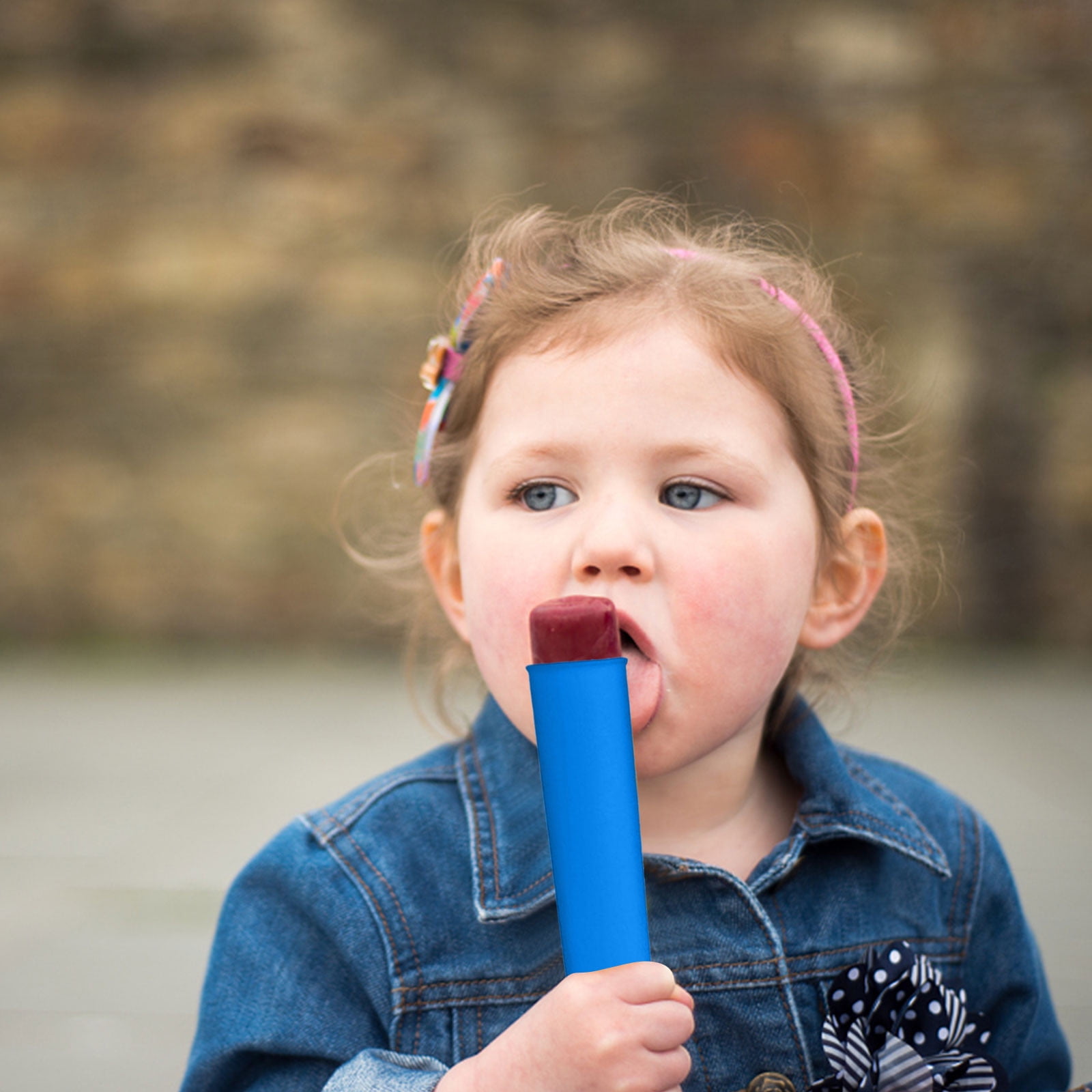 Kids' Silicone Popsicle Craft Kit - Reusable Ice Popsicle Maker Ice ...