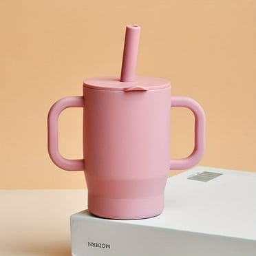 KidsÃ¢ÂÂ Silicone Sippy Cup with Straw - BPA-Free Leakproof & Non-Slip Drinking Cup for Babies and Toddlers