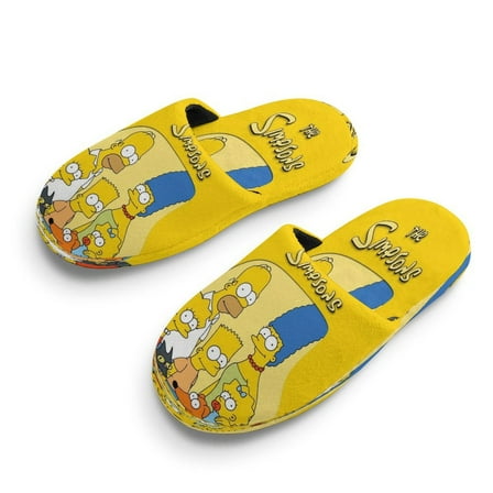 Kids SimpsonsCotton Slippers Fleece Non Slip Unisex House Slippers for Boys Girls