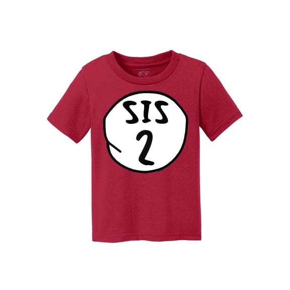 Kids Sis 2 Thing Short-Sleeve T-Shirt - Red - L