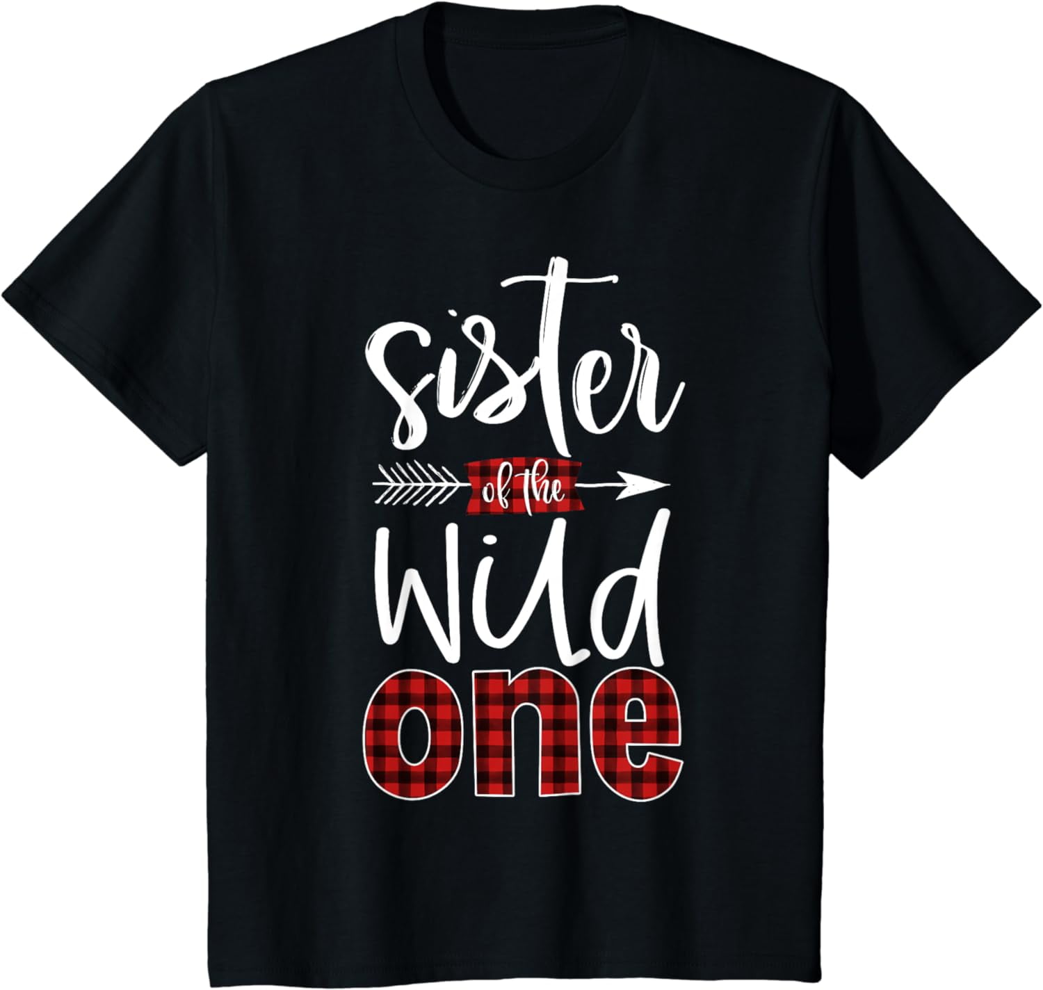 Kids Sister of the Wild One Shirt Plaid Lumberjack 1st Birthday Walmart