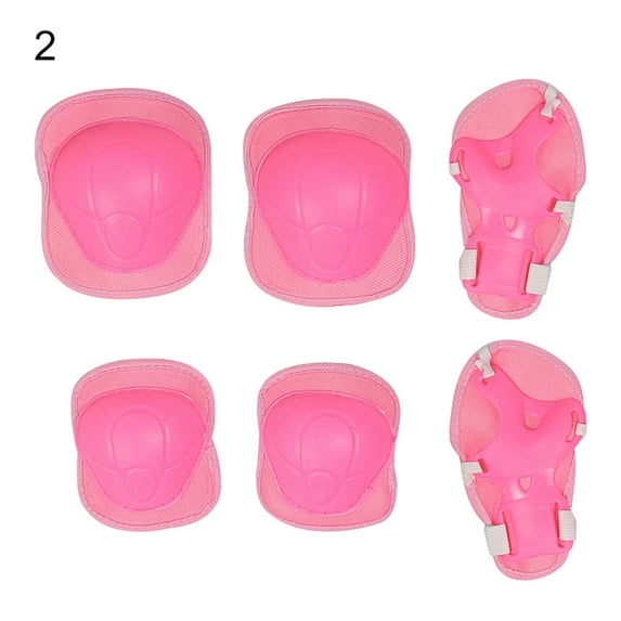 Kids Skating Protective Set, 6Pcs Outdoor Children Skateboard Kneepad Elbow Wrist Hand Support Guard Set for Skateboard, Riding and other Extreme Sports
