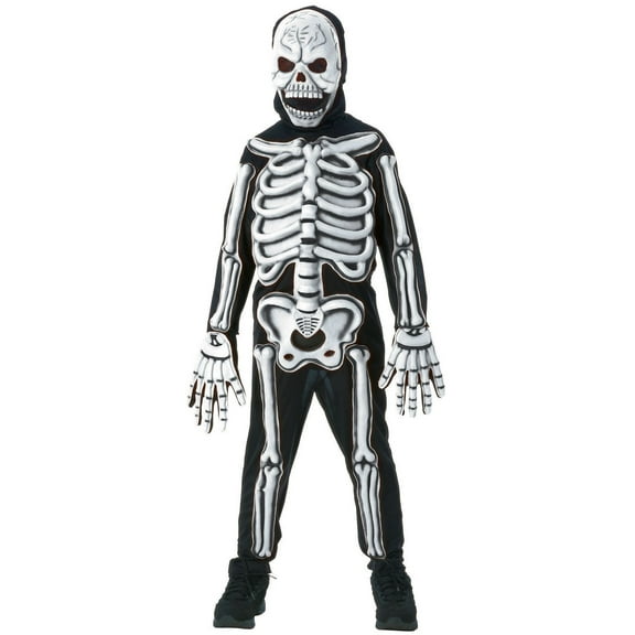 Rubies Glow in the Dark Skeleton Costume for Kids, Boys Large