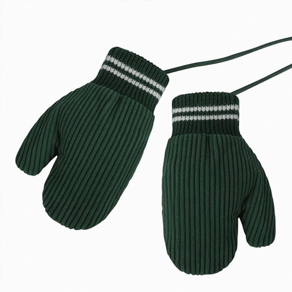 Kids Ski Gloves Winter Warm Snow Glove for Boys Girls Cycling Snowboarding Skating,snow gloves kids(One Size,Dark Green)