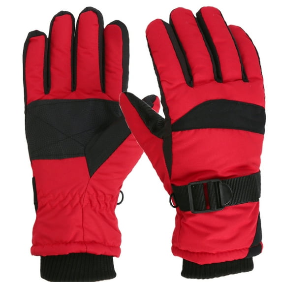Kids Winter Warm Gloves Waterproof 11-16 Years Winter Gloves for Boys Girls Snow Windproof Mittens Outdoor Sports Skiing