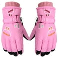 thumbnail image 1 of Kids Ski Gloves with Thick Fleece Lining Warm and Cozy for Age 8-12 Boys Girls Gloves, 1 of 9