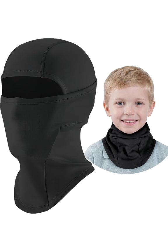 Kids Ski Mask Balaclava for Boys & Girls (Ages 412), Winter Fleece Face Cover Neck Warmer for Cold Weather