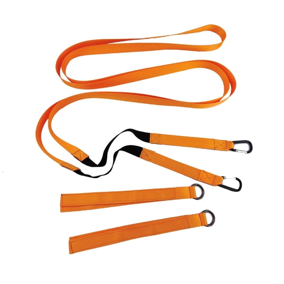 Kids Ski Snowboard Training Belt Skiing Auxiliary Rope Speed Control Teaching Copilots Ski Trainer for Beginners Gifts