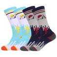 thumbnail image 1 of Kids Ski Socks 1/2 Pairs Winter Warm Long Knee Snow Skiing Snowboard Skating Socks for Boy Girl 3-12 Years Christmas Activities, 1 of 9