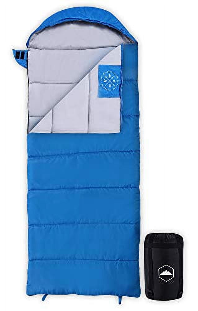 Kids Sleeping Bag for Girls, Boys, Youth & Teens - Perfect for Camping, Sleepovers & Nap Time - 3-Season, Lightweight & Compact - Fits up to 5'1"