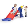 thumbnail image 1 of Kids Slide for Indoor and Outdoor, Freestanding Slide for Toddler Playground Slipping Slide Climber Toy Playset with Basketball Hoop & Ball, 1 of 5