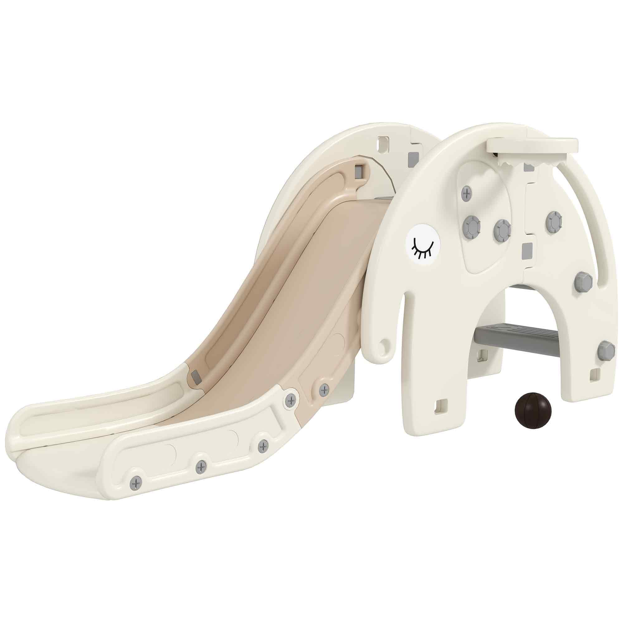 Kids Slides Qaba 3 in 1 Toddler Slide for Years 1-3, Kids Slide with ...