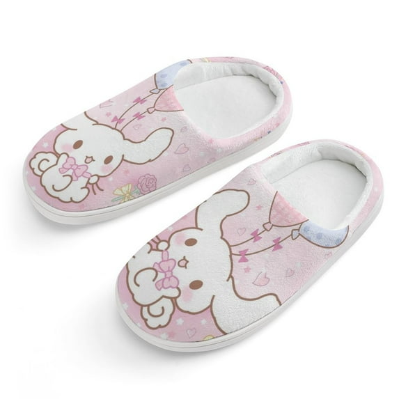 Kids Slippers Cinnamoroll House Slippers Warm Soft Plush Slipper Anti-Slip Winter Fluffy House Shoes for Boys Girls