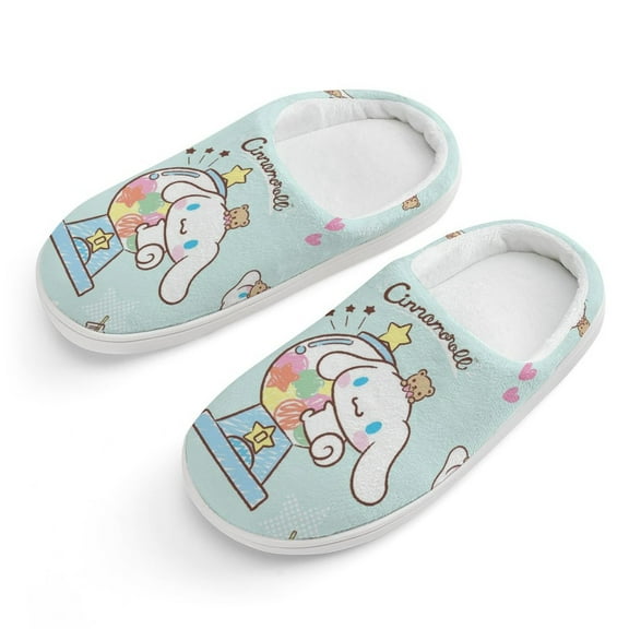 Kids Slippers Cinnamoroll House Slippers Warm Soft Plush Slipper Anti-Slip Winter Fluffy House Shoes for Boys Girls