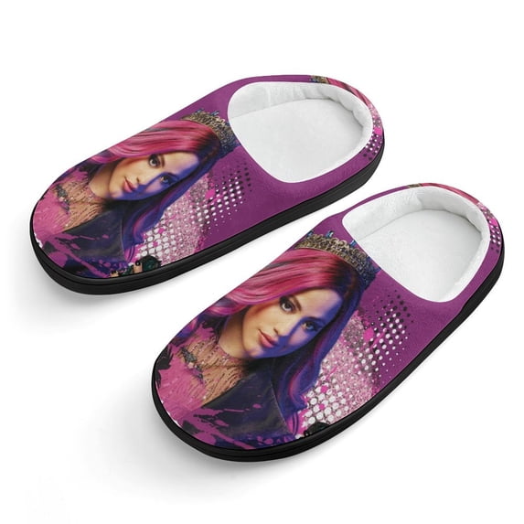 Kids Slippers Descendants House Slippers Warm Soft Plush Slipper Anti-Slip Winter House Shoes for Boys Girls
